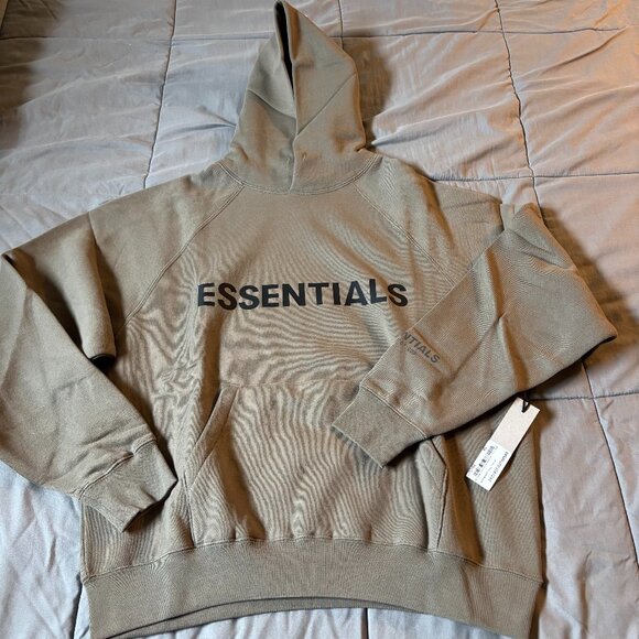 Fear of God Other - Fear of God Essentials Pullover Hoodie Applique Logo Gray Flannel/Charcoal